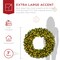 Best Choice Products Artificial Pre-Lit Fir Christmas Wreath Decoration w/ LED Lights, Power Plug-In